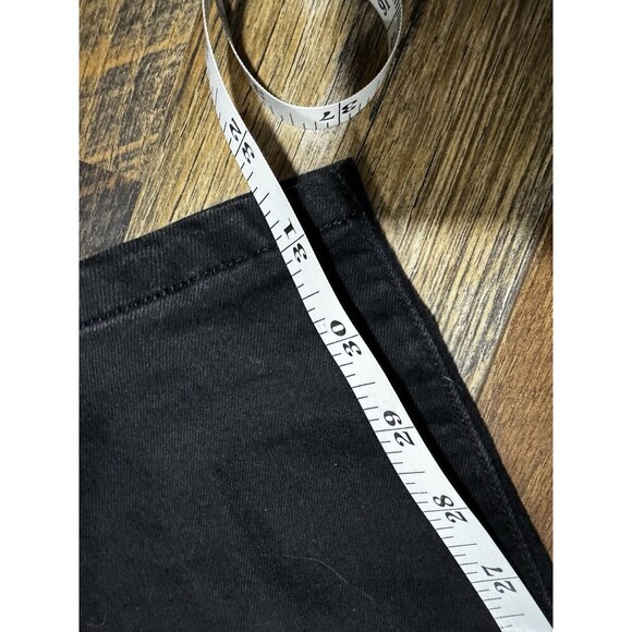 Eileen Fisher Organic Cotton Stretch Mid Rise Skinny Solid Black Jeans 8 - Picture 6 of 9